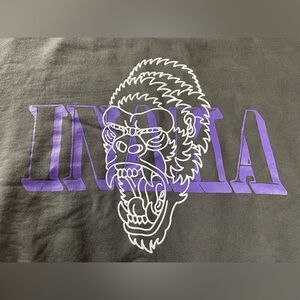 Inaka Sweatshirt Mens XL Gray Crewneck Pullover Gorilla Graphic Streetwear Heavy